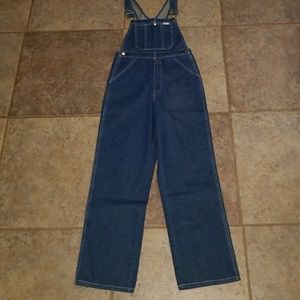 Youth denim bib overalls